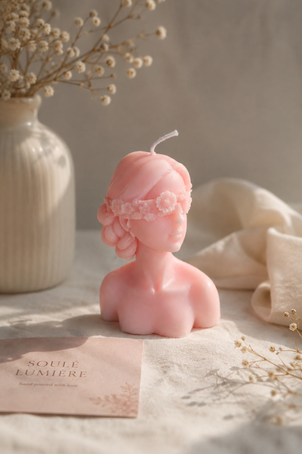 Soule Lumiere Hand on Heart sculptural candle